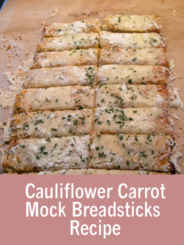 Cauliflower Carrot Mock Breadsticks Recipe