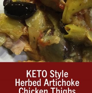 KETO Style Herbed Artichoke Chicken Thighs Recipe