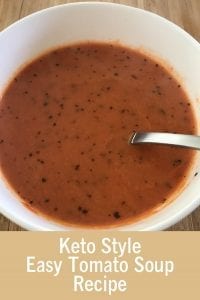 Keto Style Easy Tomato Soup Recipe