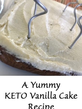 A Yummy KETO Vanilla Cake Recipe