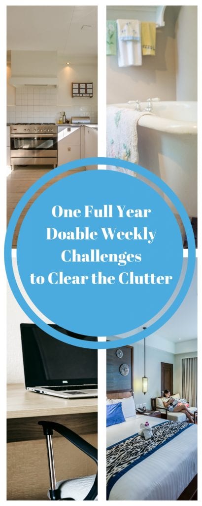 One Full Year Doable Weekly Challenges to Clear the Clutter