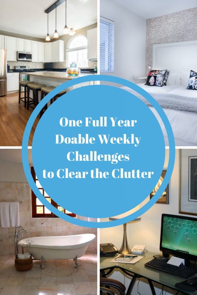 One Full Year Doable Weekly Challenges to Clear the Clutter