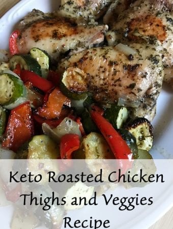Keto Roasted Chicken Thighs and Veggies Recipe