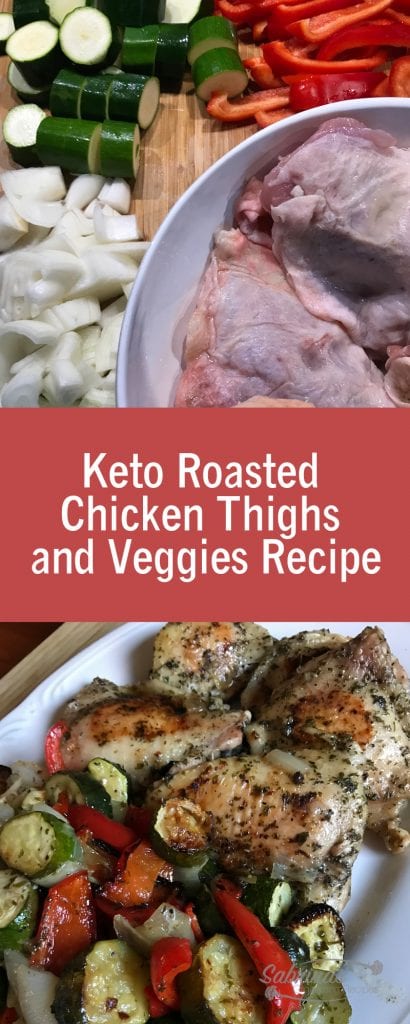 Keto Roasted Chicken Thighs and Veggies Recipe