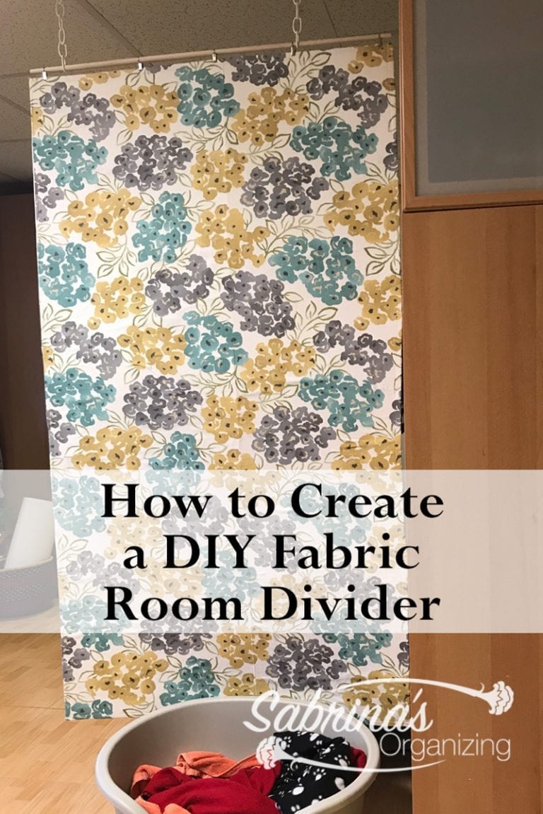 How to Create a DIY Fabric Room Divider Sabrinas Organizing