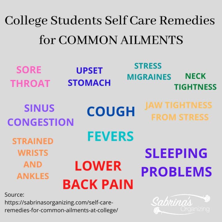 College Students Self Care Remedies for Common Aliments - image square