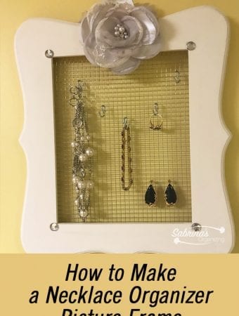How to Make a Necklace Organizer Picture Frame