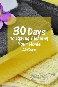 30 Days to Spring Cleaning Your Home Challenge