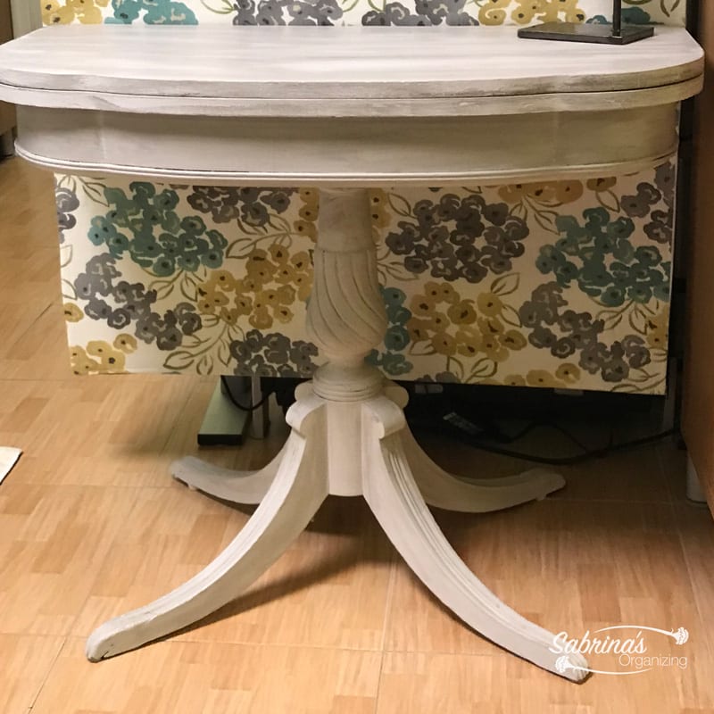How to Transform a Wooden Folding Card Table from Blah to Fabulous