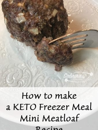 How to make this keto freezer meal mini meatloaf recipe
