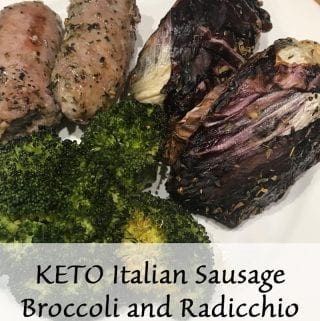 KETO Italian Sausage Broccoli and Radicchio Sheet Pan Recipe