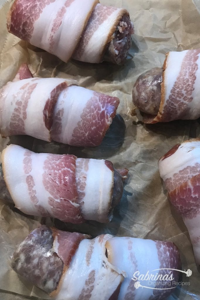 KETO Sausage and Bacon Wraps with Veggies Recipe