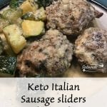 Keto Italian Sausage sliders with Zucchini and Cream Sauce Recipe