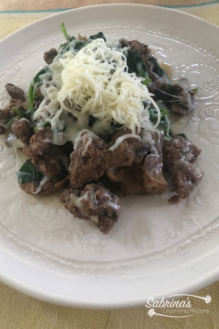 Keto Style Ground Beef and Mushroom One Skillet Recipe