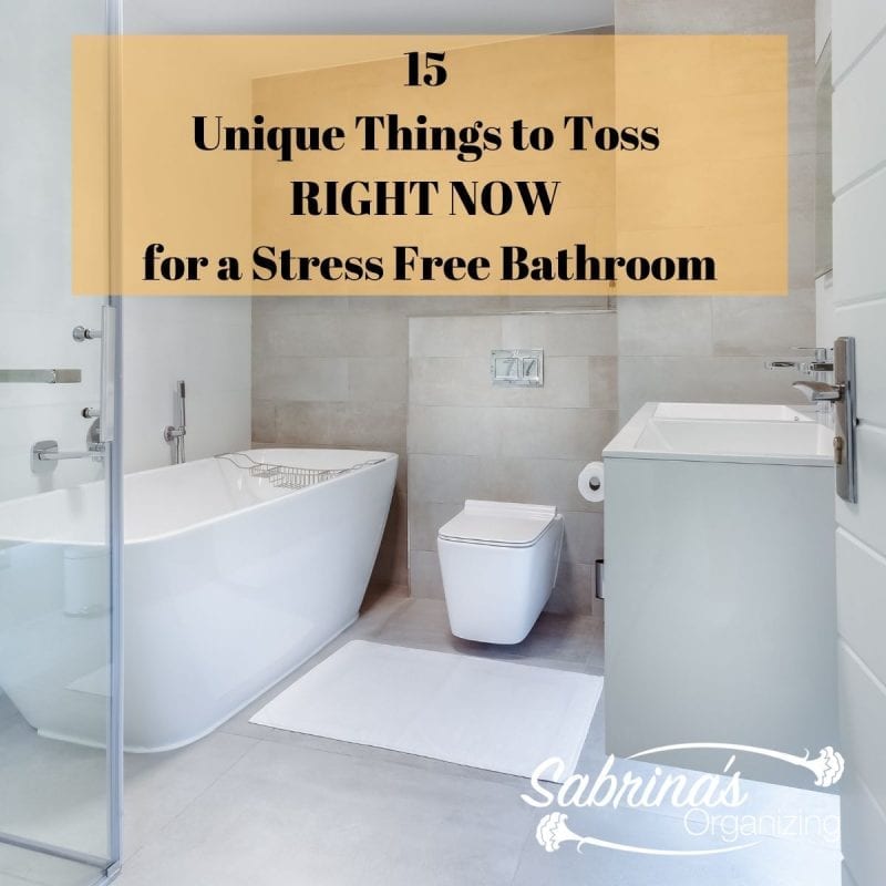 15 Unique Things to Toss right now for a Stress Free Bathroom