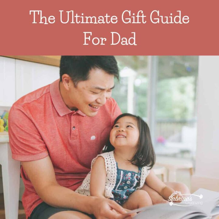 The Ultimate Clutter Free Gift Guide for Dad - square image #giftguidefordad