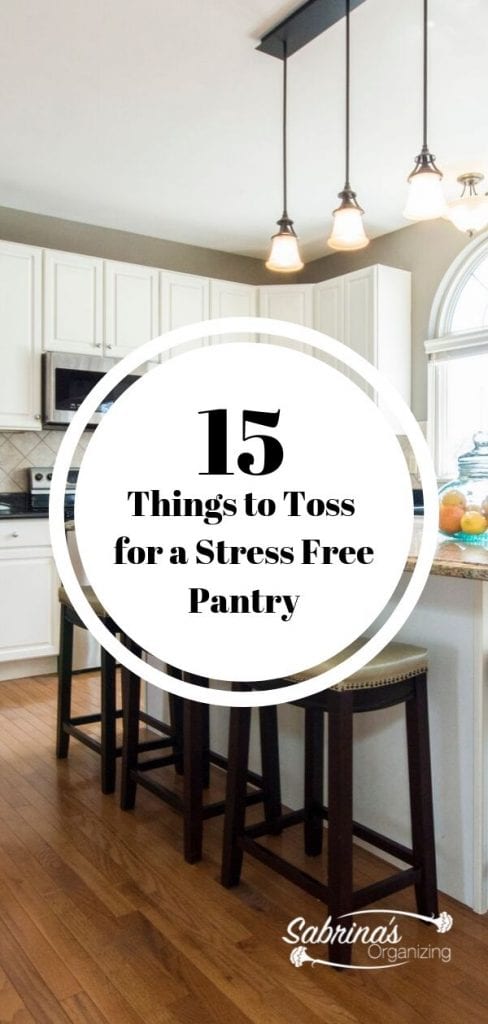 15 Things to Toss for a Stress Free Pantry