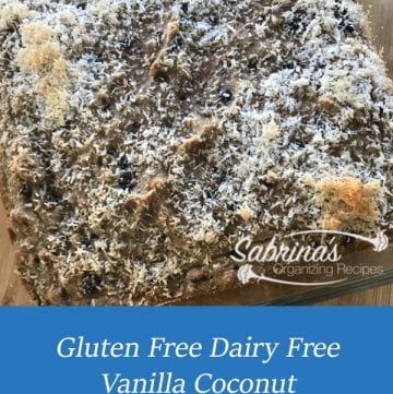 GF DF Vanilla Coconut Walnut Coffee Cake Recipe