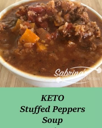 KETO Stuffed Peppers Soup Recipe