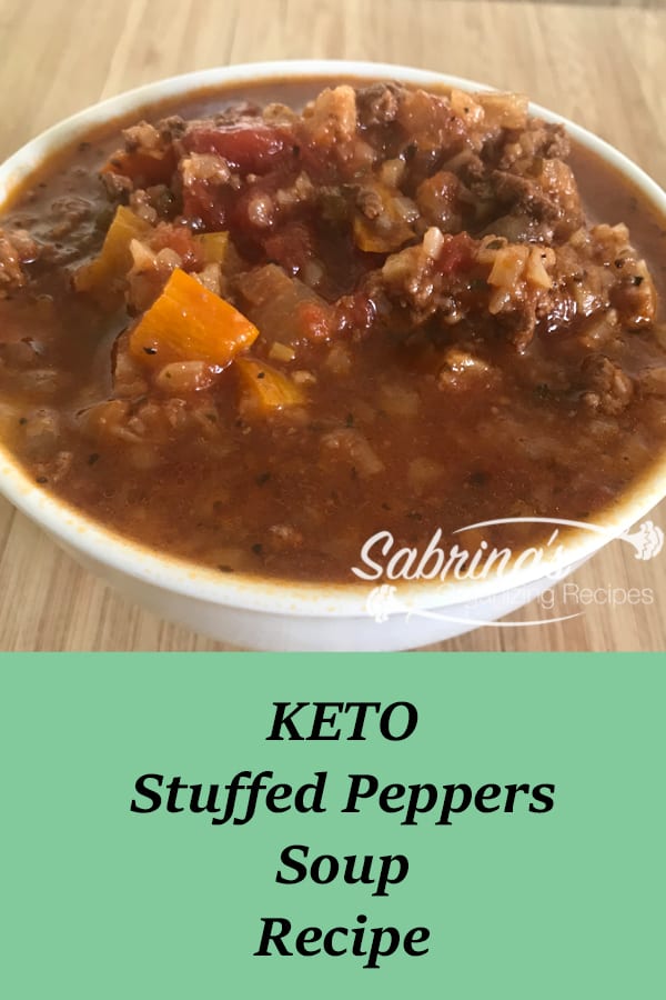 KETO Stuffed Peppers Soup Recipe