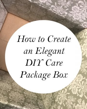 How to Create an Elegant DIY Care Package Box