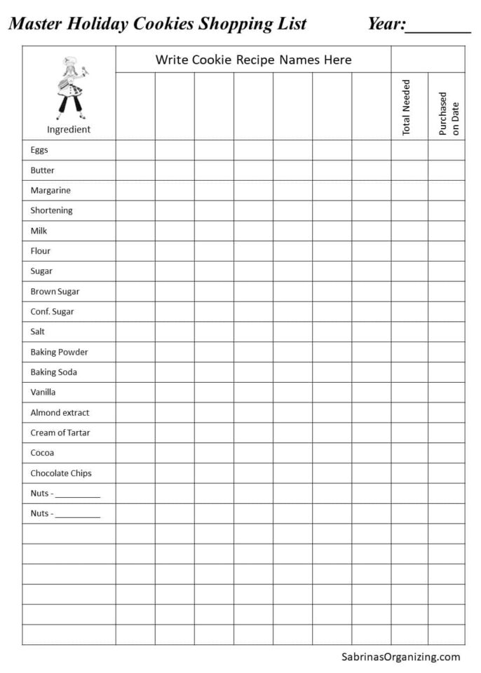 How to Organize Your Holiday Cookie Baking Tradition - Sabrinas Organizing