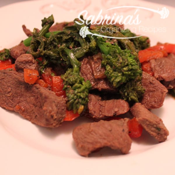 Asian Beef and Broccoli Rabe