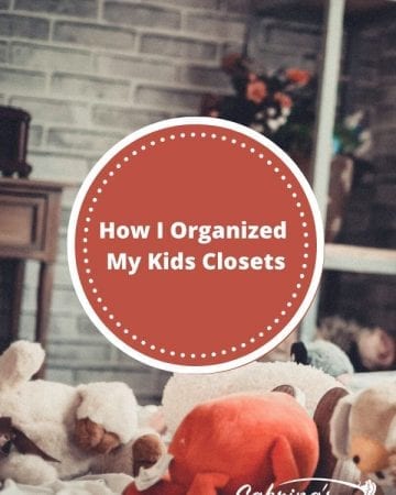 How I Organized My Kids Closets
