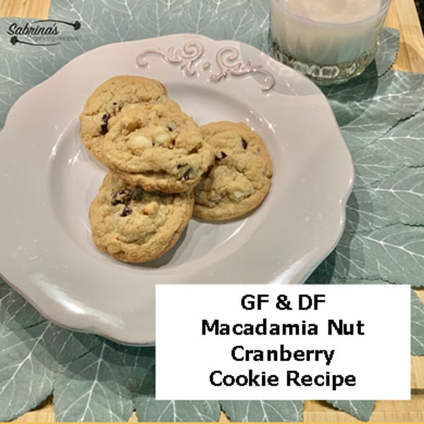 Gluten and Dairy Free Cranberry and Macadamia Nut Cookie