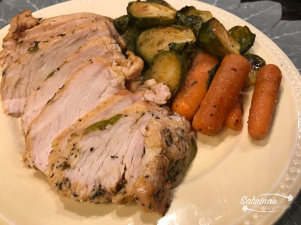 Turkey Breast with Brussel Sprouts and Carrots One Pan Recipe