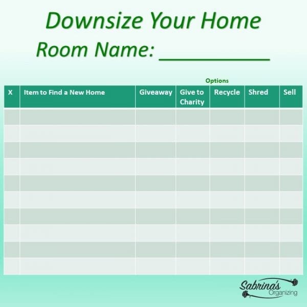 How to Start Downsizing Your Life Sabrinas Organizing