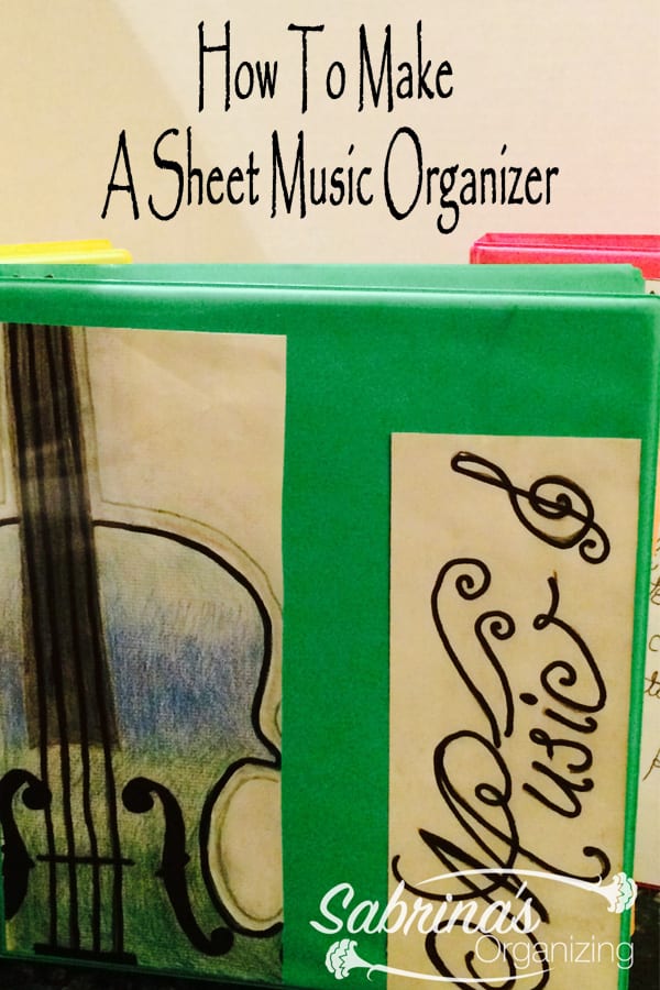 How to Make a Sheet Music Organizer