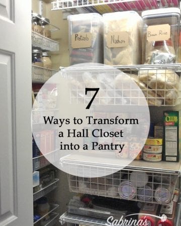 7 Ways to Transform a Hall Closet into a Pantry