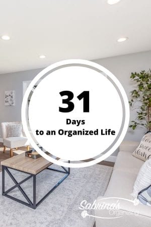 31 Days to a well organized life