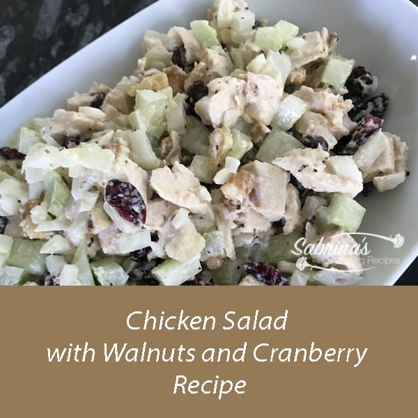 Chicken with Walnuts and Cranberry recipe