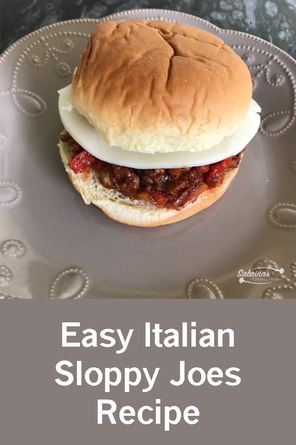 Easy Italian Sloppy Joes Recipe