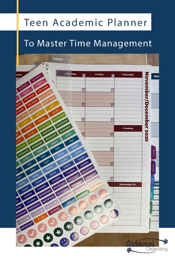 Teen Academic Planner To Master Time Management