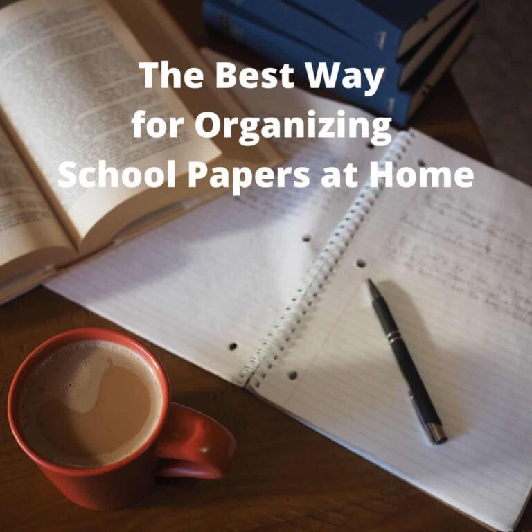 The Best Way to Organize School Papers at Home - square image