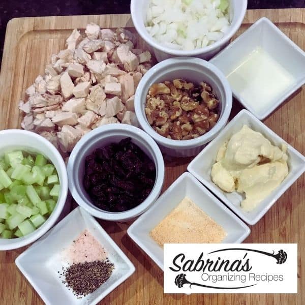 Chicken Salad with Cranberries and Walnuts ingredients