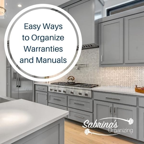 Easy Ways to Organize Warranties and Manuals