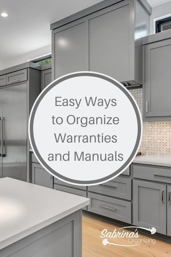 Easy Ways to Organize Warranties and Manuals