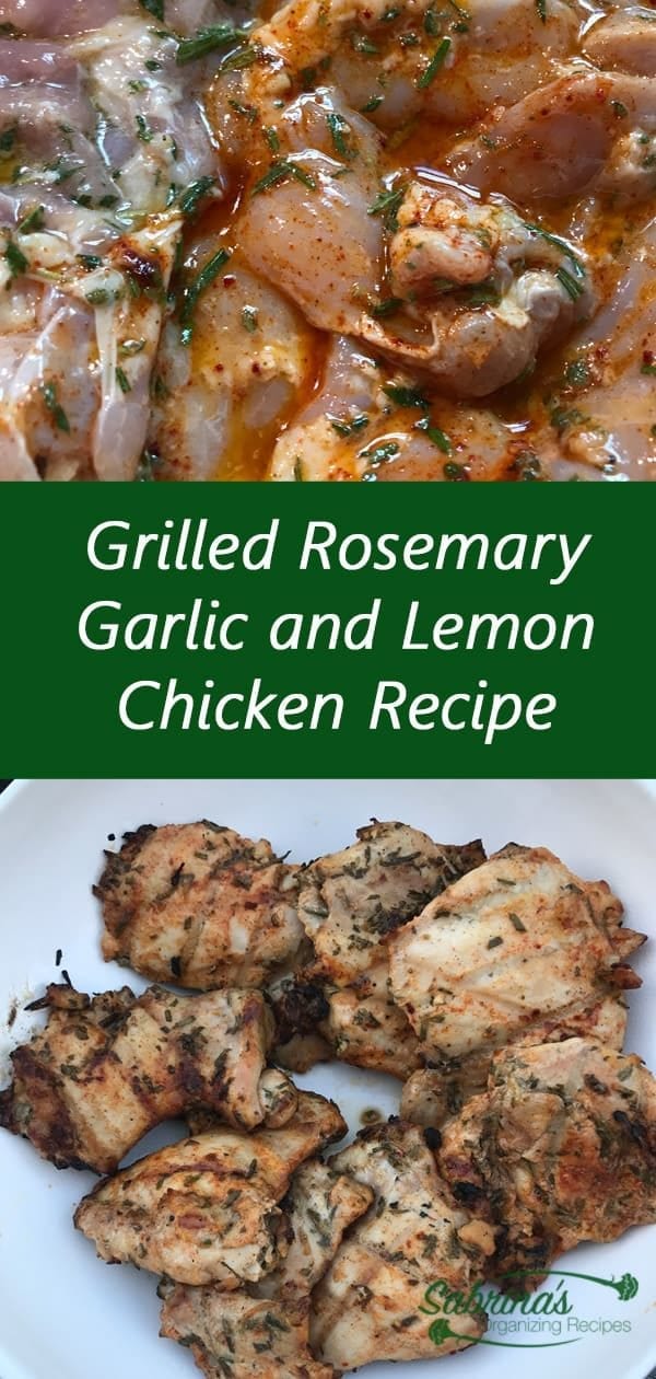 Grilled Rosemary Garlic and Lemon Chicken Recipe - long image
