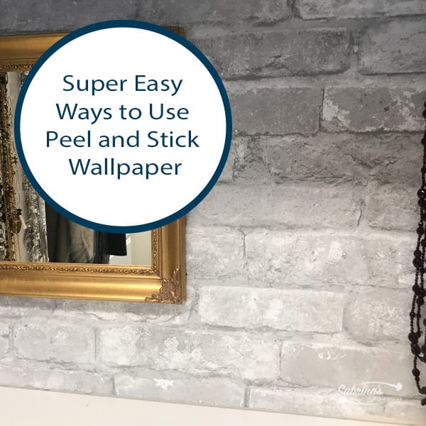 Super Easy Ways to Use Peel and Stick Wallpaper