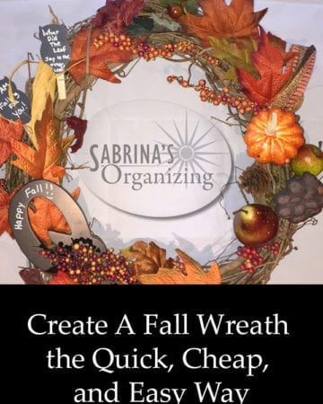 Create A Fall Wreath the Quick Cheap and Easy Way Title image