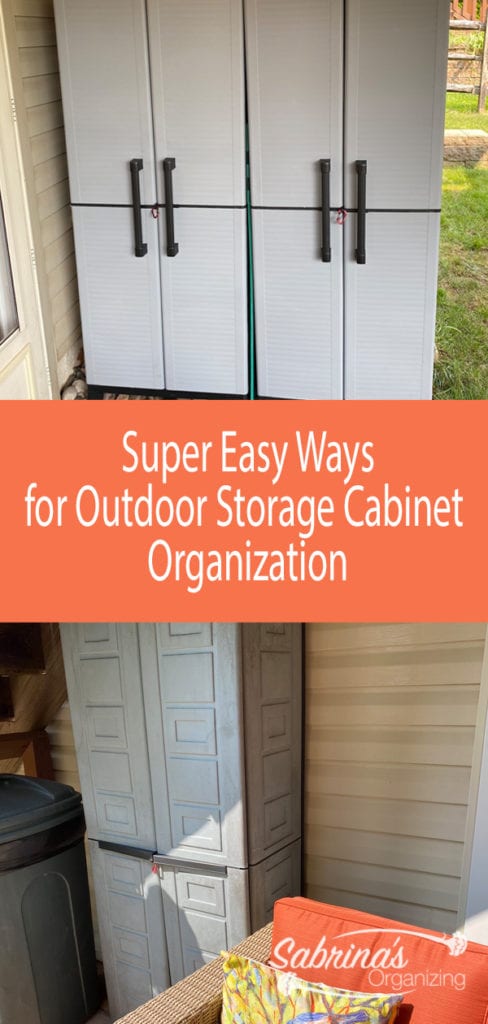 Super Easy Ways for Outdoor Storage Cabinet Organization