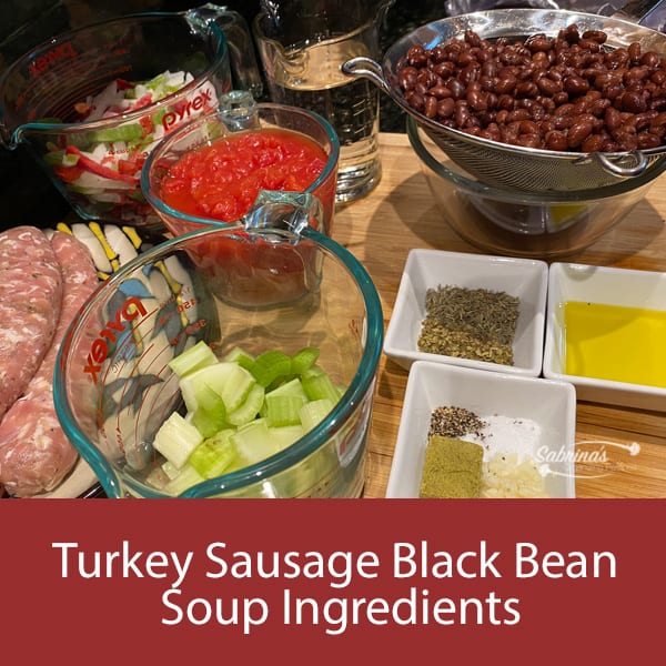 Turkey Sausage and Black Bean Soup Recipe Ingredients