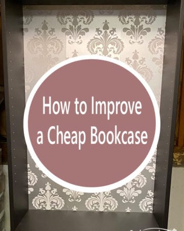 How to improve a cheap bookcase