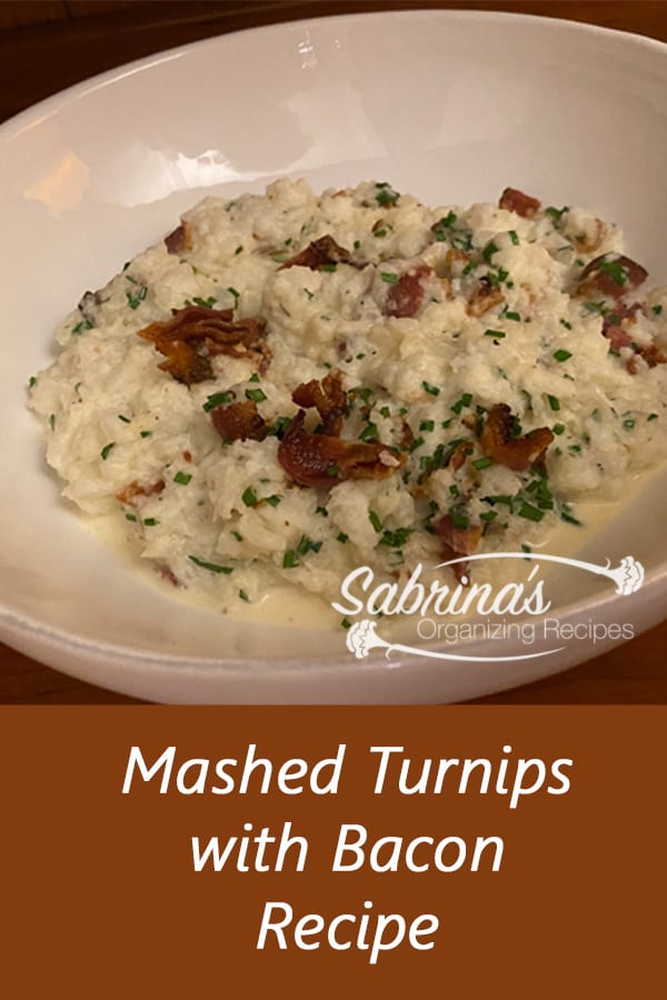 Mashed turnips with bacon recipe featured image