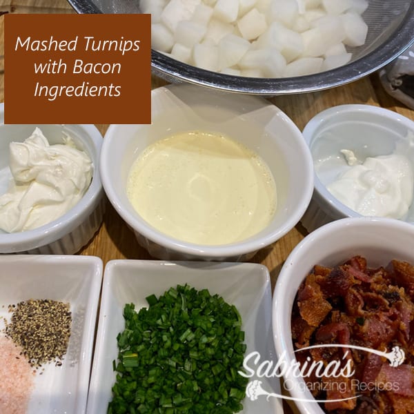 ingredients image for the mashed turnips with bacon recipe