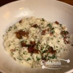 Mashed turnips with bacon recipe in a bowl